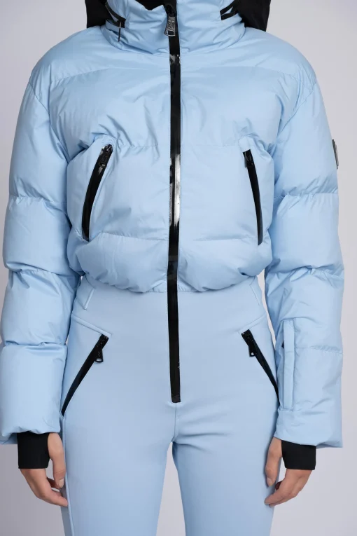 Ski jumpsuit met waterdichte bescherming en verstelbare details