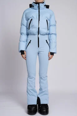 Ski jumpsuit met waterdichte bescherming en verstelbare details