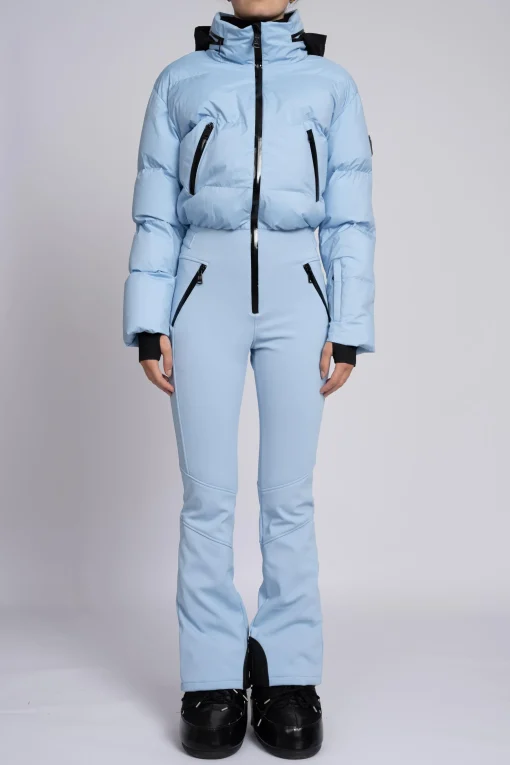 Ski jumpsuit met waterdichte bescherming en verstelbare details