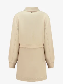 Sweater jurk met blouse