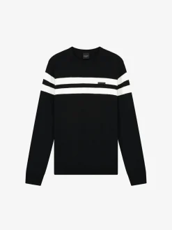 Sweater met gestreept detail
