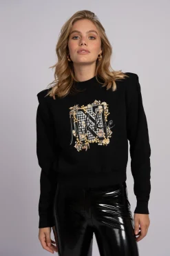Sweater met grafisch logo