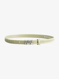 Taille riem met logo patroon