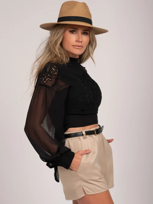 Top met open rug