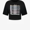 T-shirt met glitter print