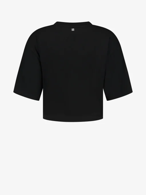 T-shirt met glitter print