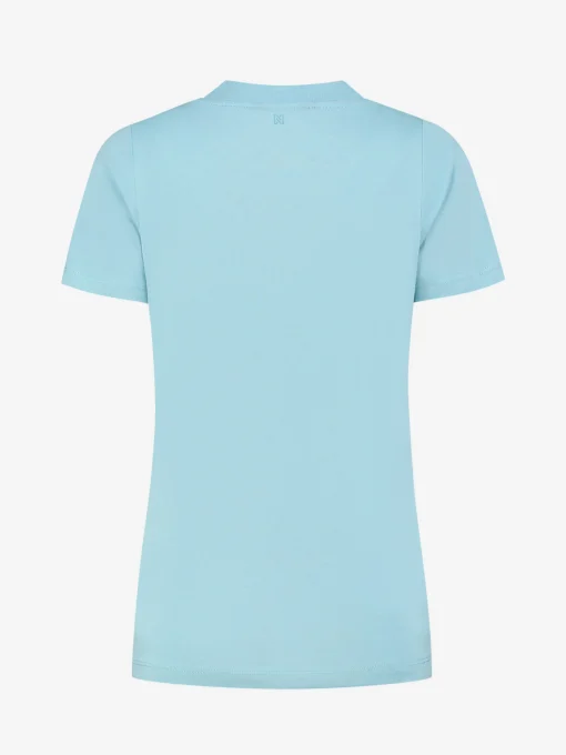 T-shirt met kleine knopen op schouder