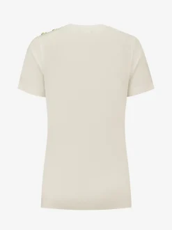 T-shirt met knopen op de schouder
