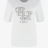T-shirt met metallic look FH logo