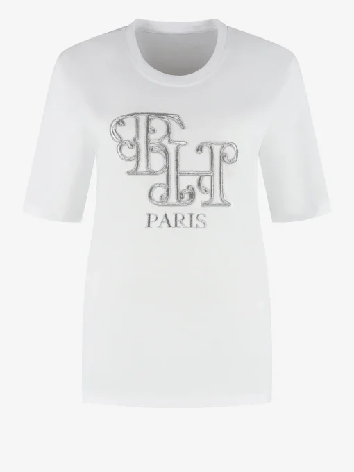 T-shirt met metallic look FH logo