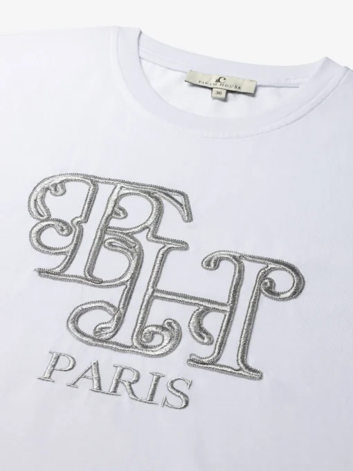 T-shirt met metallic look FH logo