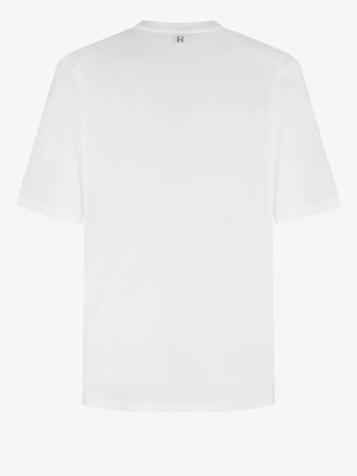 T-shirt met metallic look FH logo