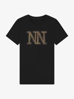 T-shirt met panterprint logo