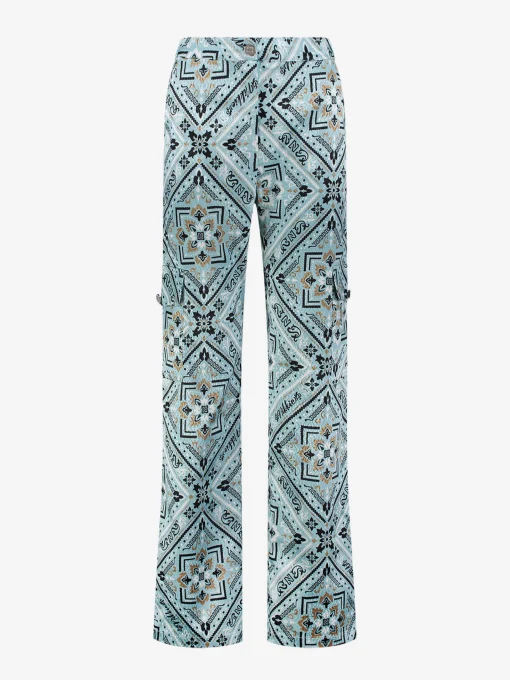 Wijde broek met print