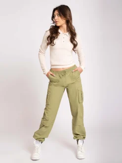 Wijde cargo broek