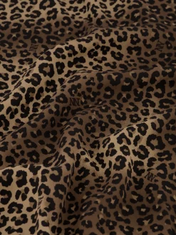 Wijdvallende blouse met panterprint