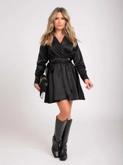 Wrap Dress met all over N logo