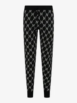 Zachte broek met logo patroon