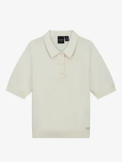 Zachte polo met elastieken tailleband