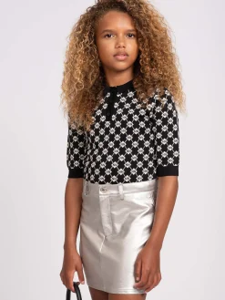 Zachte polo met elastieken tailleband