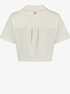 Zachte top met knoop detail